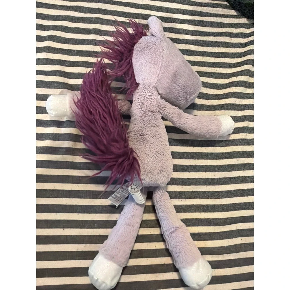 Gund Toothpick Unicorn Lavender Purple Plush Stuffed Animal Silver Horn 6055369